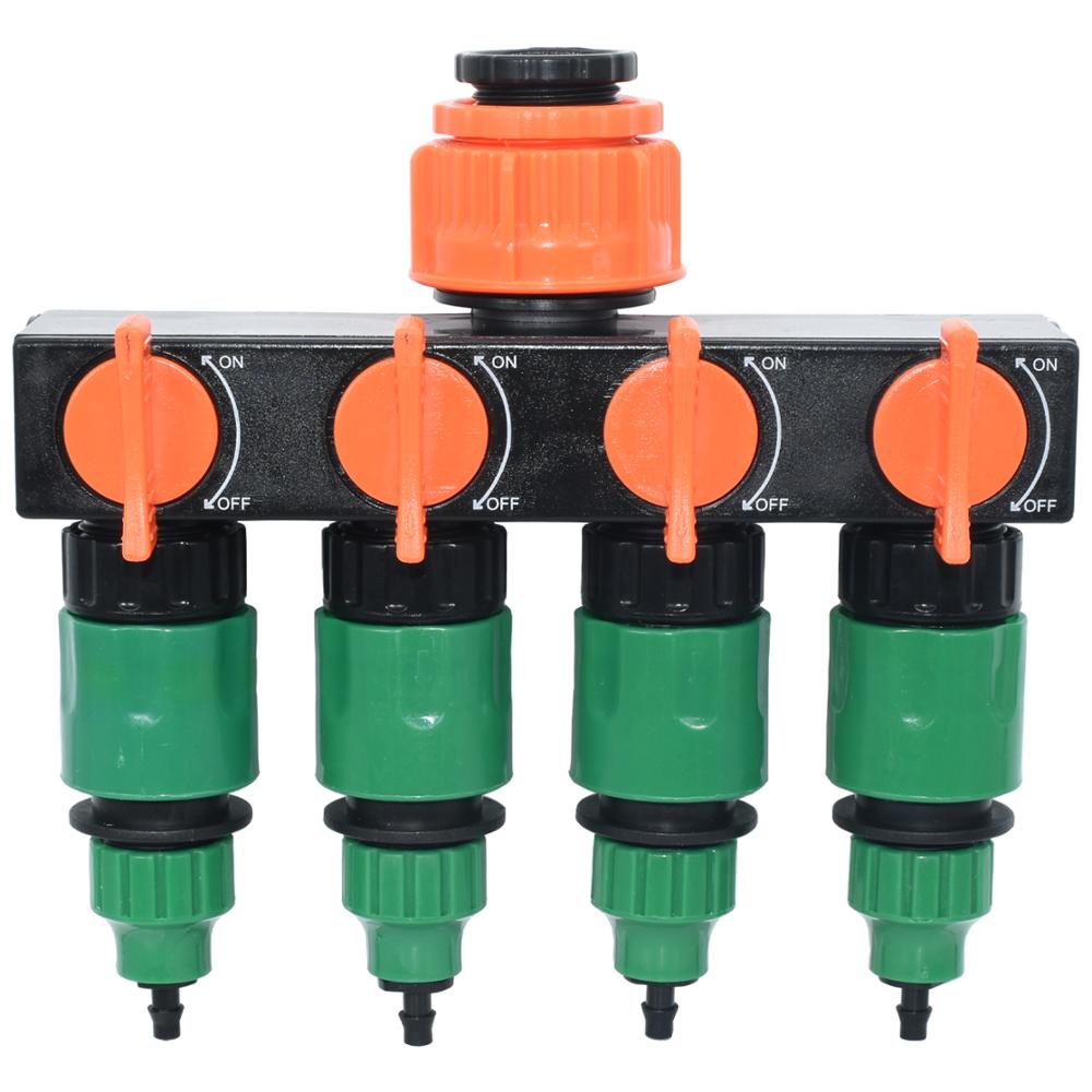 Separador de agua de jardín para invernadero KESLA de 1/2 ''a 3/4'' a 1 ''conector con válvula a 8/11 4/7mm sistema de riego de manguera de PVC: KSL01-025-B