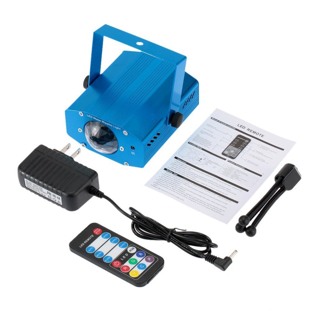1 st rgb led vatten rippel projektor scenbelysning för party club dj disco ljus scen effekt lampa kommersiellt ljus
