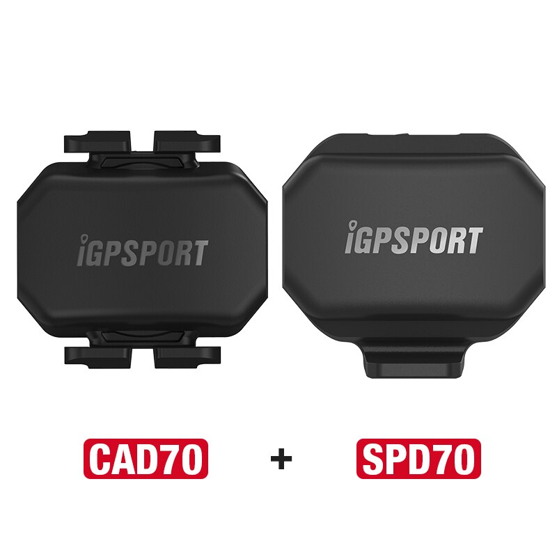 IGPSPORT CAD70 Cadence Sensor SPD70 Speed Sensor Wireless Bluetooth ANT+ Speedometer For Garmin Bryton XOSS Magene Bike Computer: CAD70 And SPD70