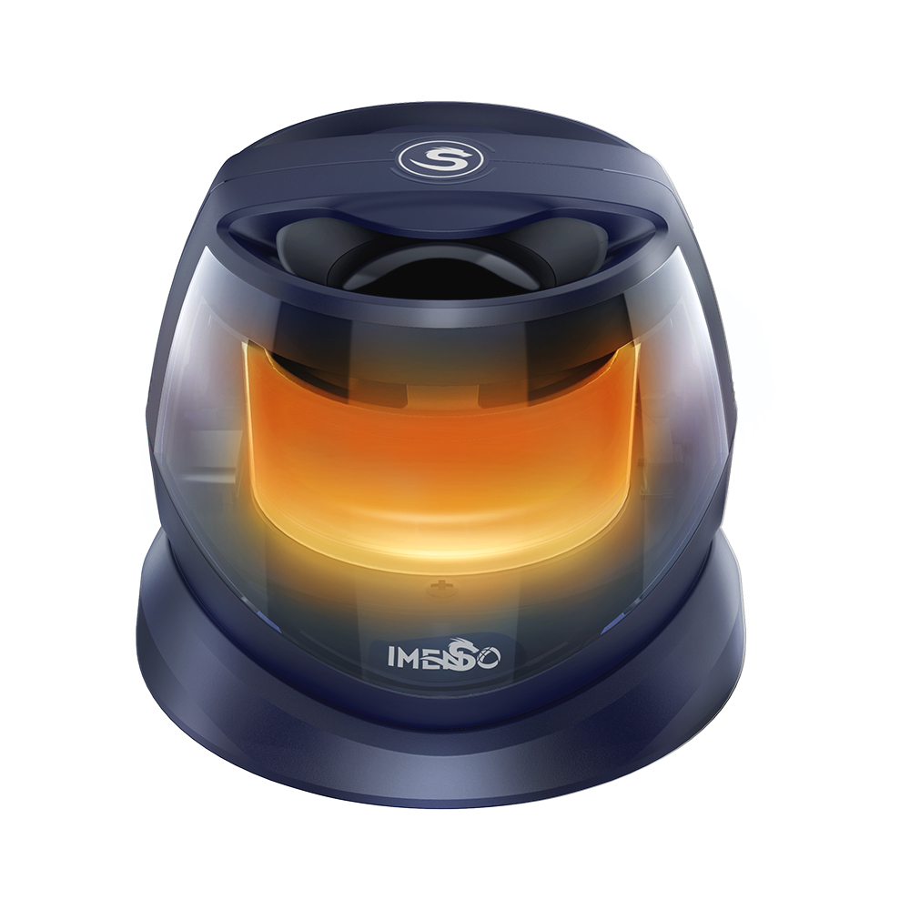 IMENSO IMS-S1048 Mini Portable Speaker RGB Lighting Magnetic Speaker BT5.3 Small Sound Box 7 Hours Playback Phone Holder Speaker: Orange