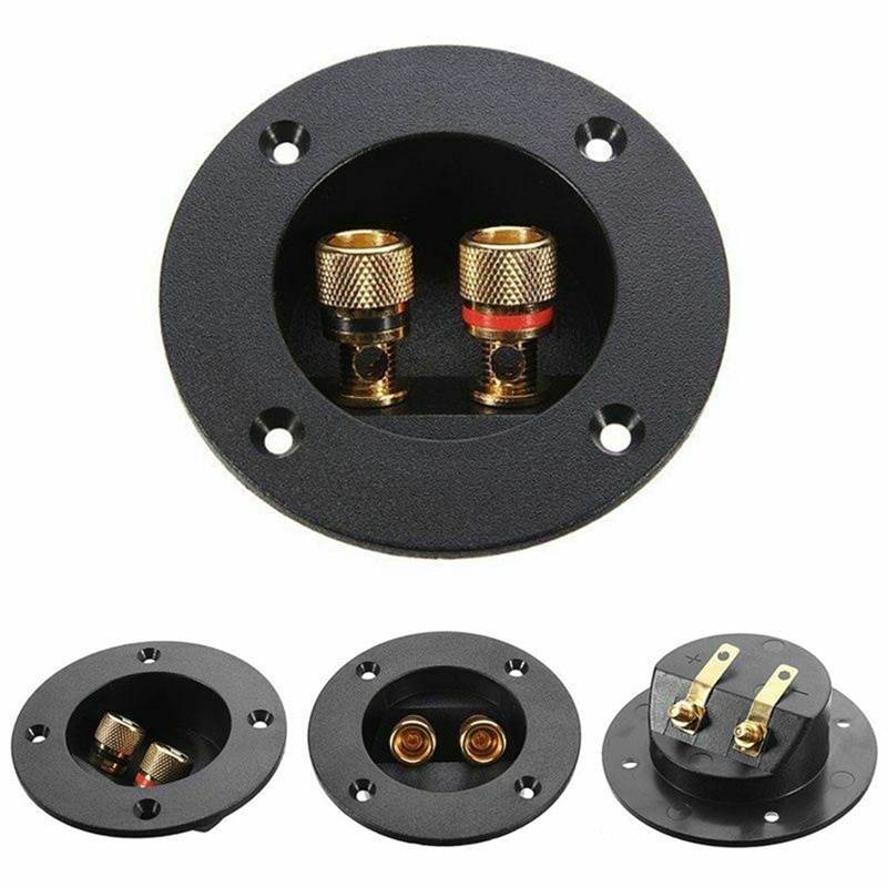 FFG voiture stéréo haut-parleur bornier rond Double liaison poste vis connecteur Subwoofer Plug offre spéciale