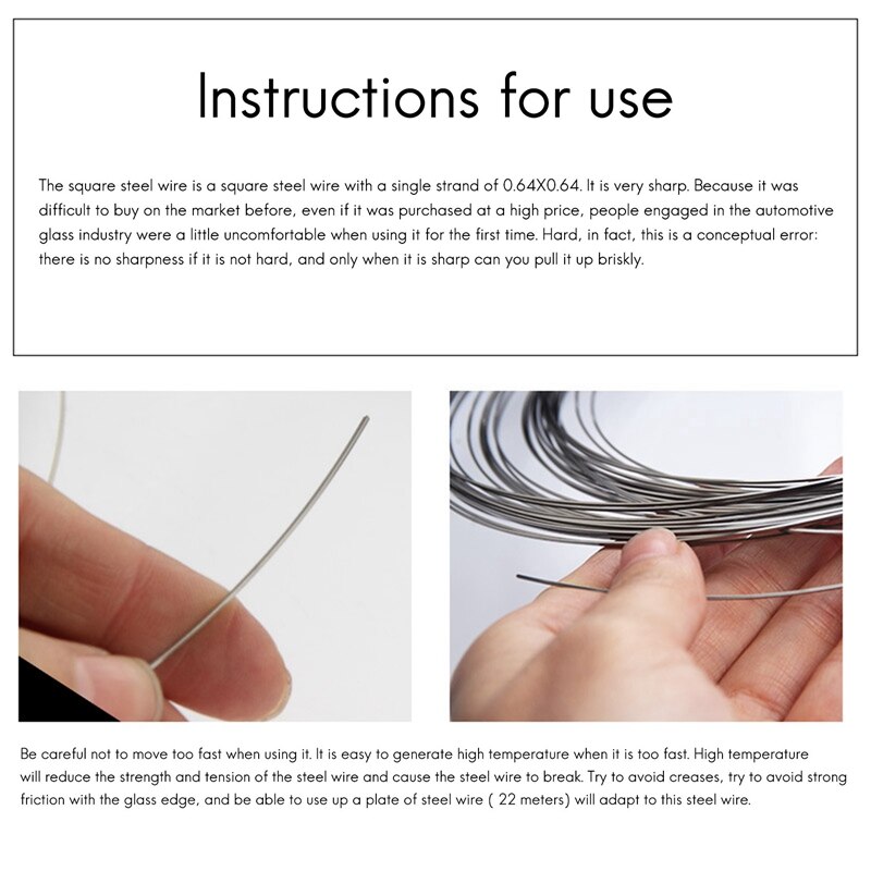 Four-Sided Steel Wire Windshield Rope Removal Car ... – Grandado