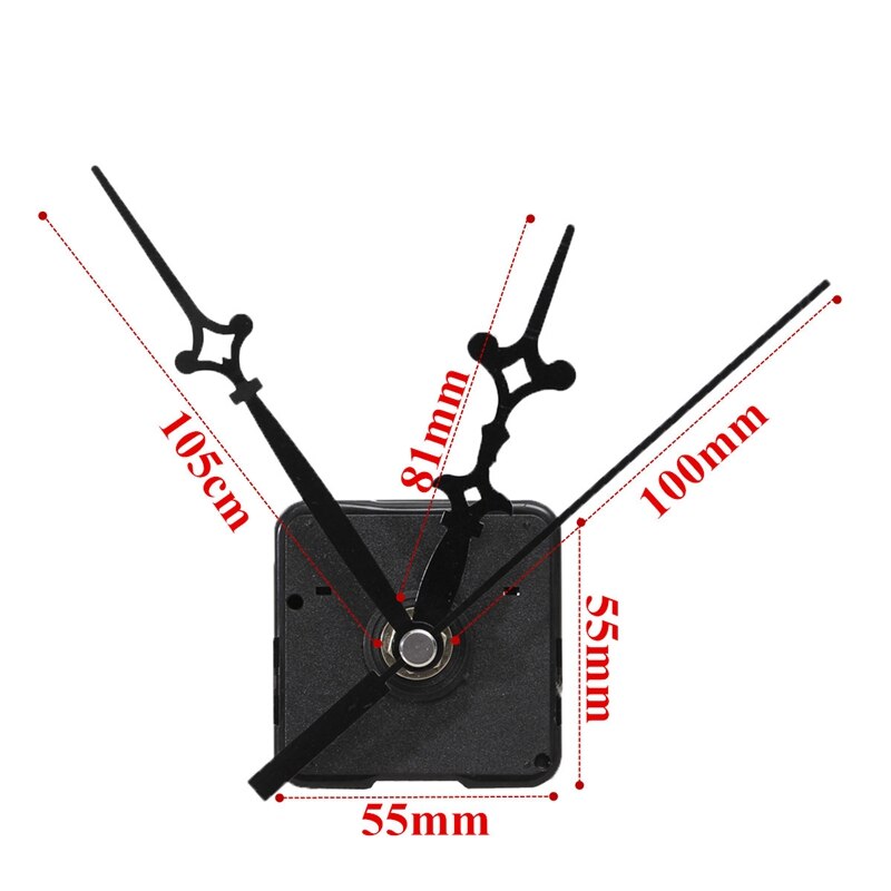 1Pcs Replacement Wall Clock Hands Diy Repair Parts Pendulum Movement Mechanism Quartz Clock Motor With Hands & Fittings Kit