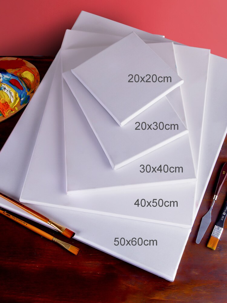 Practice Linen White Oil Painting Frame Tool 30x30 Material Wood Strip Acrylic Art Students Art Class