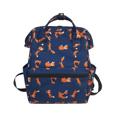 Preppy Waterdichte Nylon Vrouwen Rugzak Mode Vos Pengui Vrouwelijke Rugzak Schooltas Voor Meisjes Harajuku Student Boekentas Mochilas