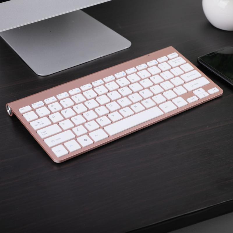 Mini Draadloze Oplaadbare Toetsenbord En Muis Set Waterdichte 2.4G Voor Mac Apple Pc Computer