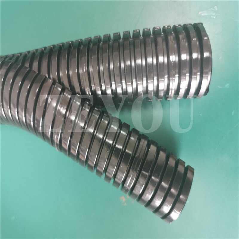 1 meter ID20*OD25.8mm PA Nylon double deck split convoluted tube corrugated hose for electrical wire