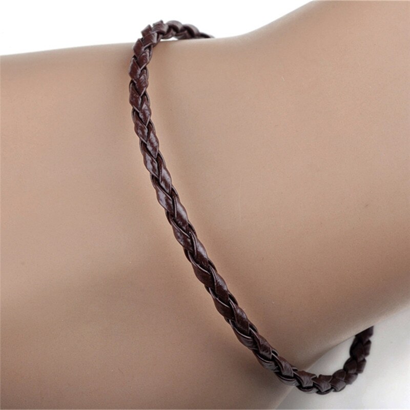 10pcs/lot Simple Style Handmade Braided Charm Bracelets For Women Pulseras Mujer Braided Rope Cuff Bangle: 1