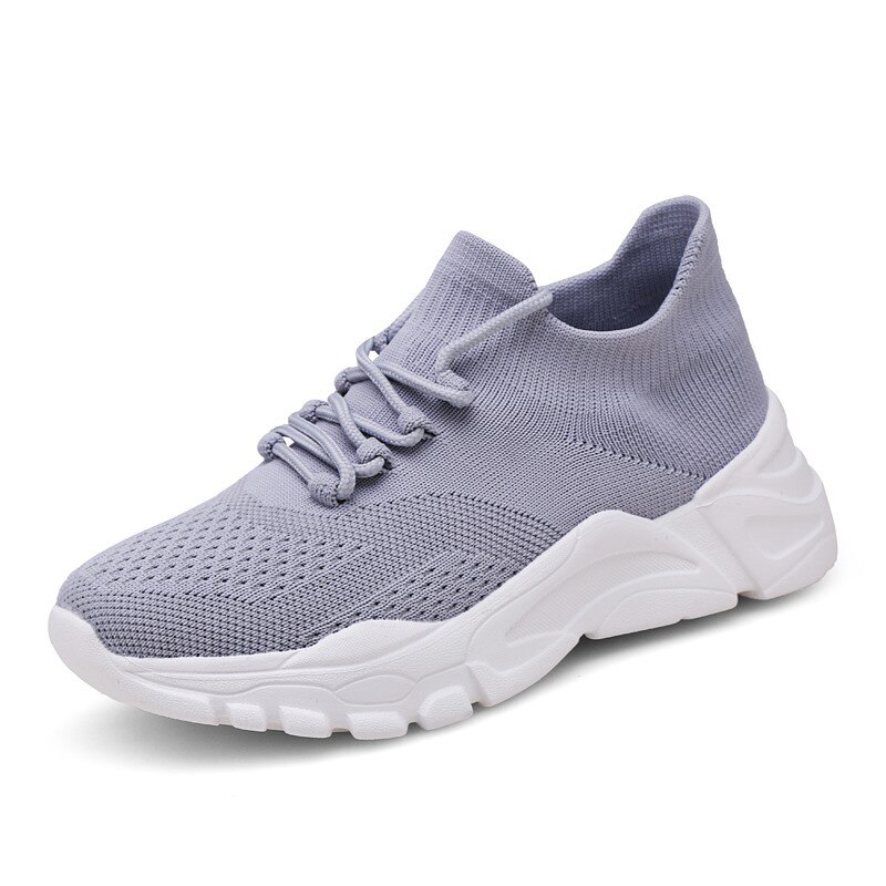 Tennis Shoes for Women Stability Athletic Sneakers Tenis Para Mujer Femme Calzado Deportivo Mujer Tenis Feminino White Gym Shoes: Gray / 9
