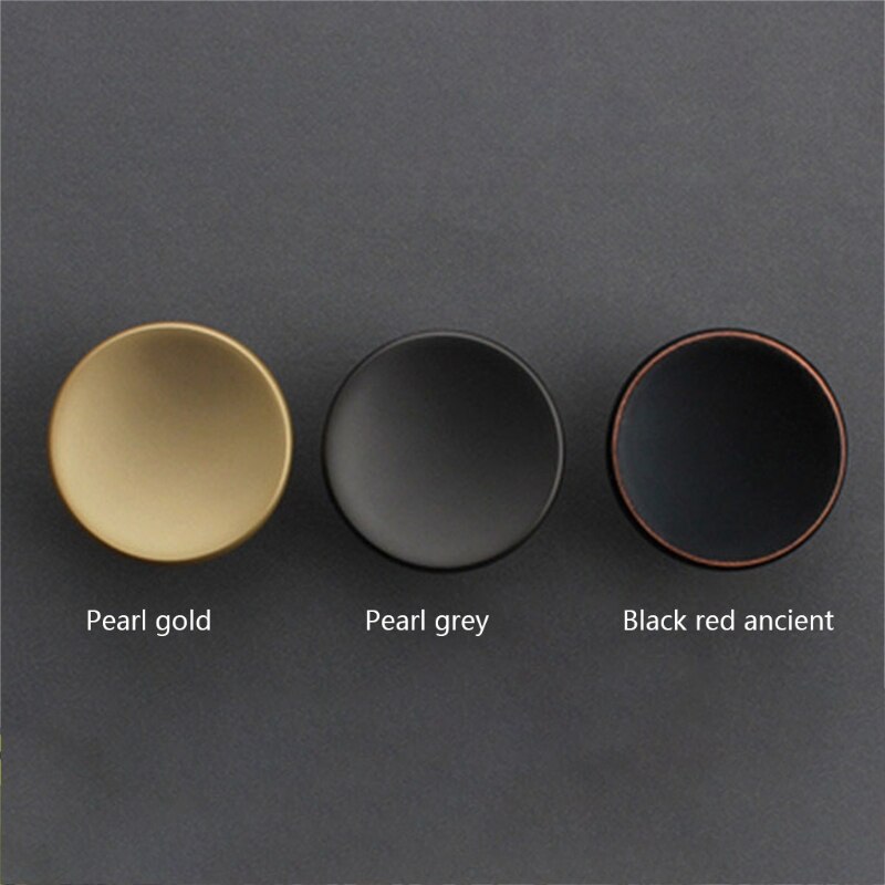 Cabinet Knob Round Drawer Handle Kitchen Heavy Duty Drawer Knob 3 Colors