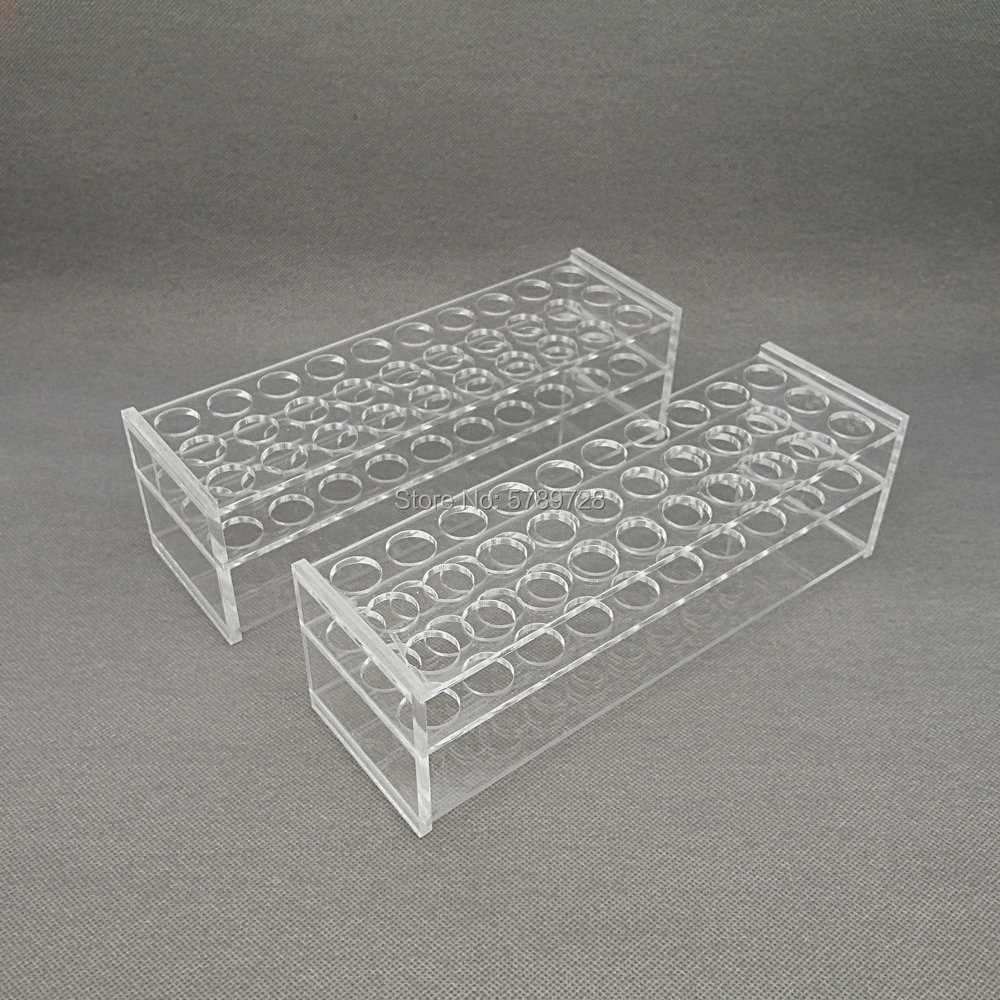 1pcs Clear Organic glass Test Tube Rack Testing Tubes Holder Storage Stand Shelf Hole DIA 13/16/19/21/26/31mm For School Lab