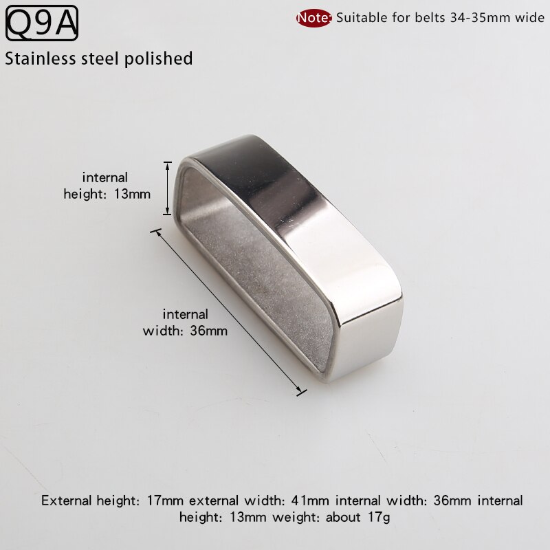 Brass belt ring stainless steel leather ring belt buckle ring man belt ring fixed: Q9A