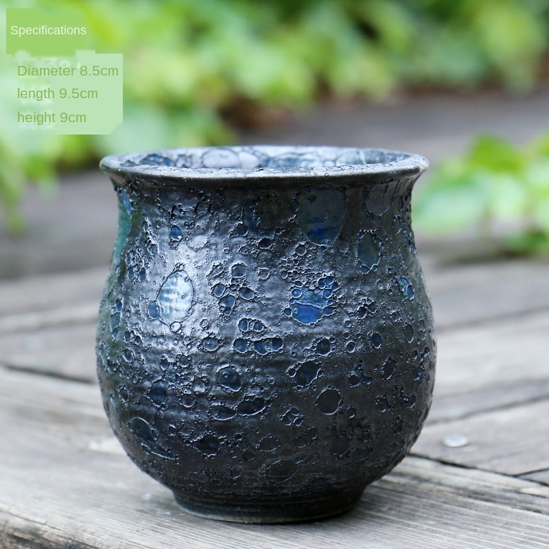 Ceramic Succulent Flower Pots Do Old Rust Stoneware Flower Pots Retro Breathable Perforated Kiln Variable Potted Plants