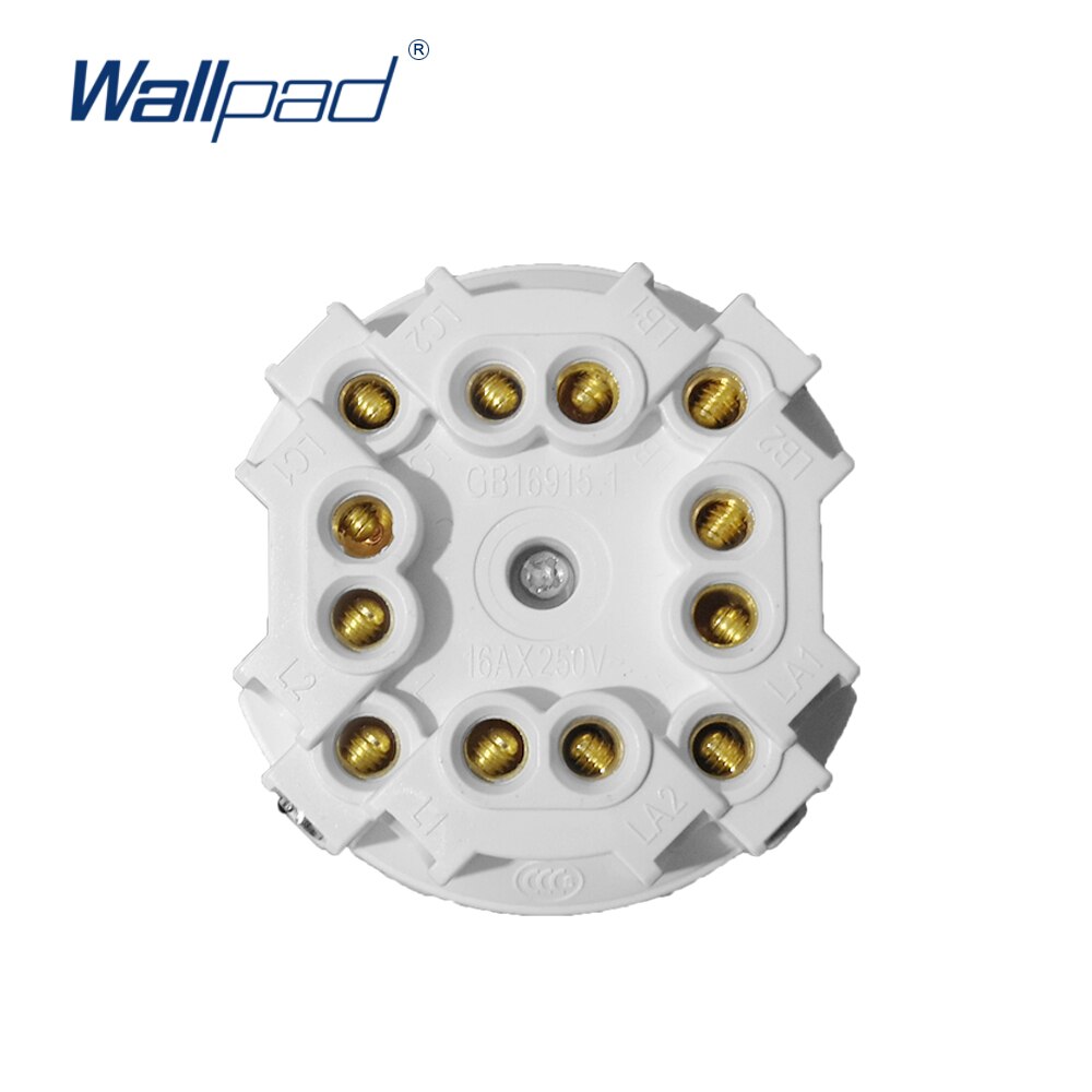 Wallpad 4 Gang 2 Way Wall Light Switch LED Indicator Function Key Only Free Combination