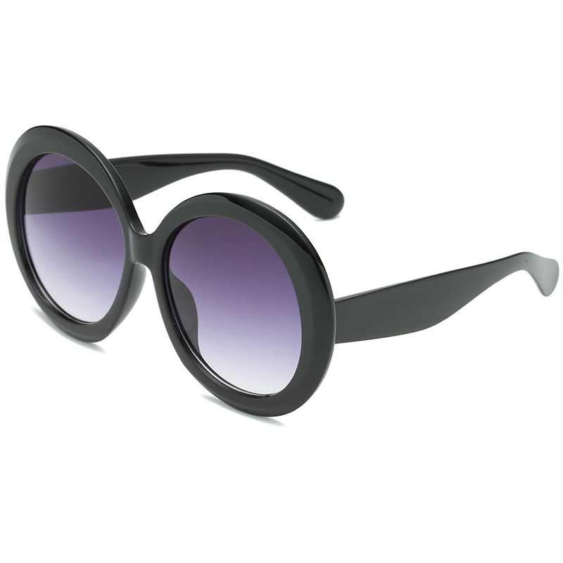 Wandern Vintage Übergroße Runde Anti Licht Gläser Frauen Braun Gradienten Gläser Weibliche Spiegel Klar Shades: Orange