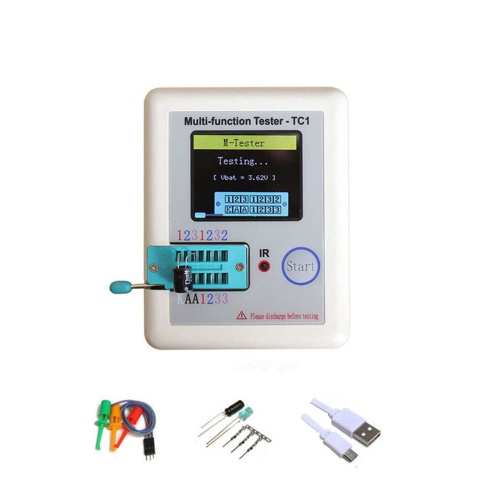 Multifunctionele Transistor Tester LCR-TC1 Full Color Grafische Display Met Batterij Tft Diode Triode Capaciteit Meter