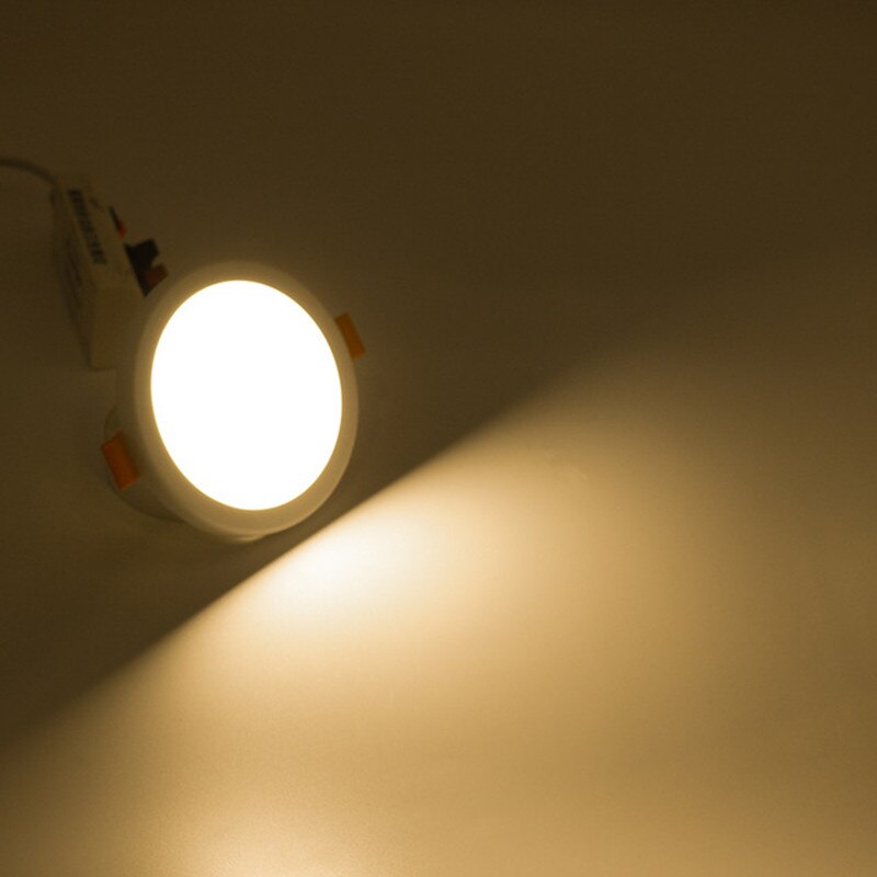 Ultra cienki Downlight 6W 8W 15W 20W Led sufitowe wpuszczane Led reflektor Slim okrągły/kwadratowy Panel światła z bezpłatnym otworu do otwierania