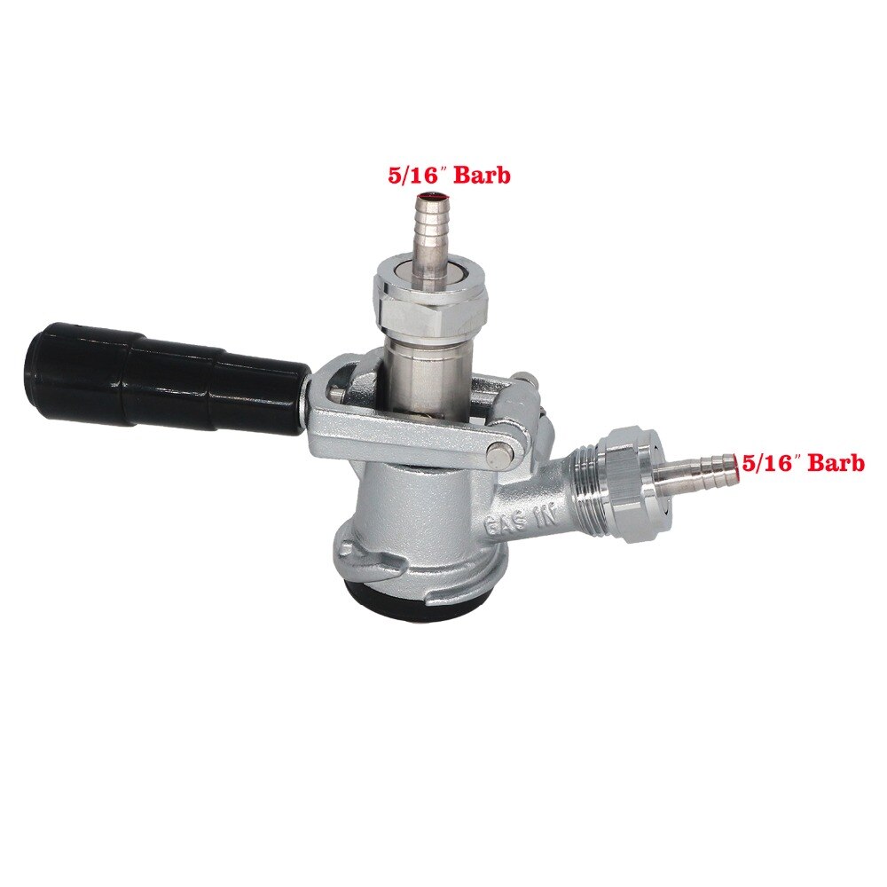 Acoplador del barril de cerveza tipo D/S, dispensador de cerveza de barril para el hogar, conectores de fermentación, cabezal acoplador para vino