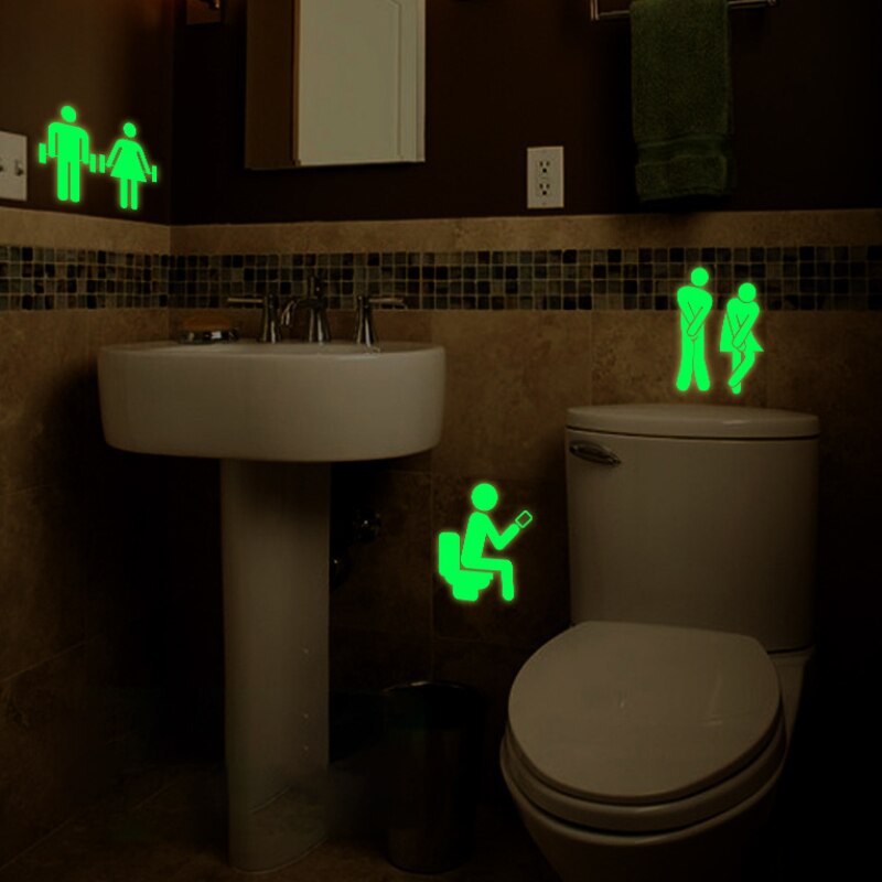 WC toilette entrée signe porte autocollants pour lieu Public décoration de la maison motif Stickers muraux jjtz27
