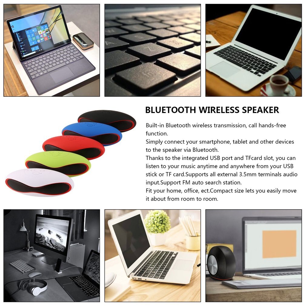 Wireless Loudspeaker Portable Stereo Sound Box For Smartphone Tablet Super Bass Speaker Durable Music Amplifier