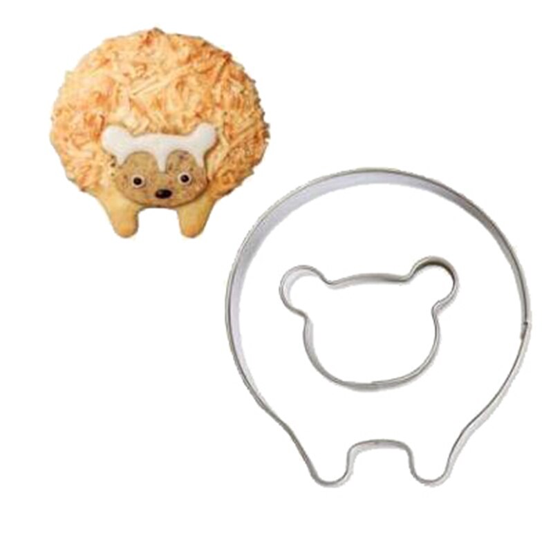 Egel Cookie Cutters Rvs Leuke Animal Candy Vorm Biscuit Mold Diy Fondant Gebak Versieren Dier Bakken Tools