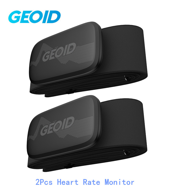 GEOID-Correa de pecho HS500, Monitor de ritmo cardíaco, Bluetooth 4,0, Sensor ANT, ordenador para bicicleta, Wahoo, Garmin: Negro