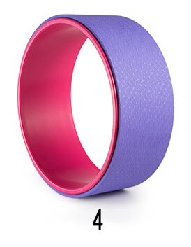 Yoga Wheel - 33x13cm - TPE + ABS - 1.4kg - Multi-colored: Brown