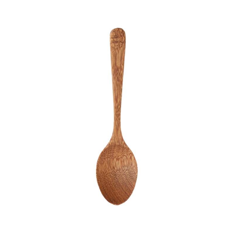 Cuchara grande de cocina para el hogar cuchara de madera Natural cucharas de sopa sin Pintura ecológica cuchara de cena vajilla de madera: Default Title