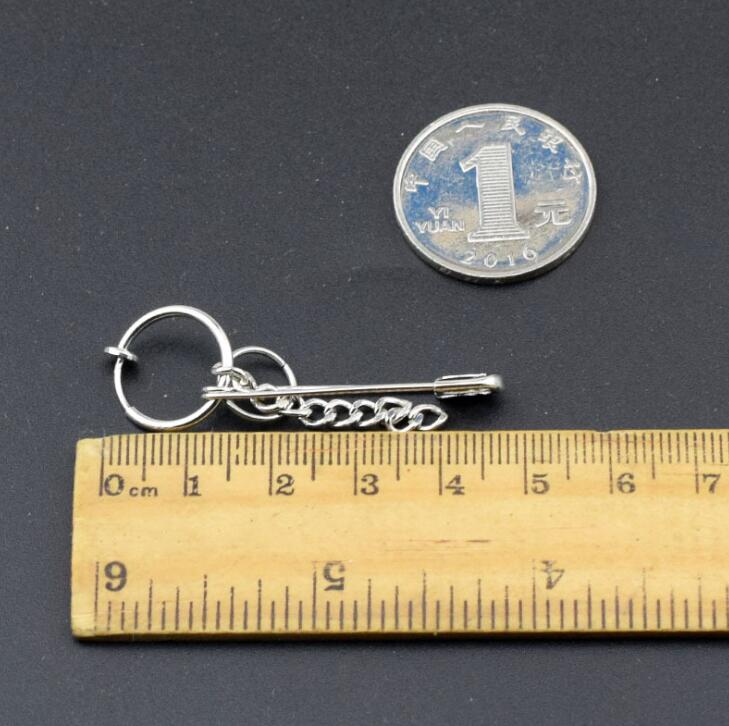 Gothic Punk Stil Band Übertreibung Stift Anhänger Ohrringe Tibetischen Silber Clip Unise e mädchen junge Schmuckstück Für Party ästhetische zubehör: 1nein pierced ears