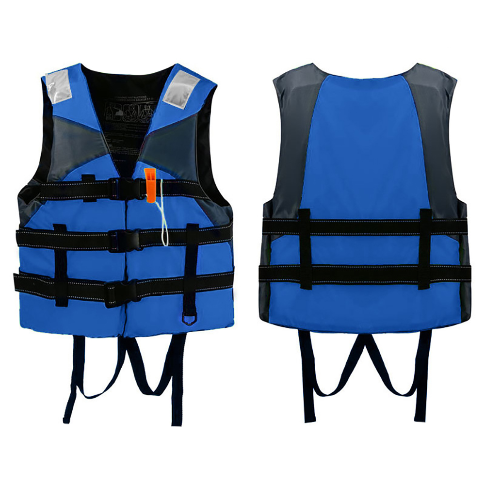 Adult kayak life jacket, surf vest, motorboats, wakeboard, raft, lifeboat, ski, water sports, swimming, drifting, life jacket: S / Blue