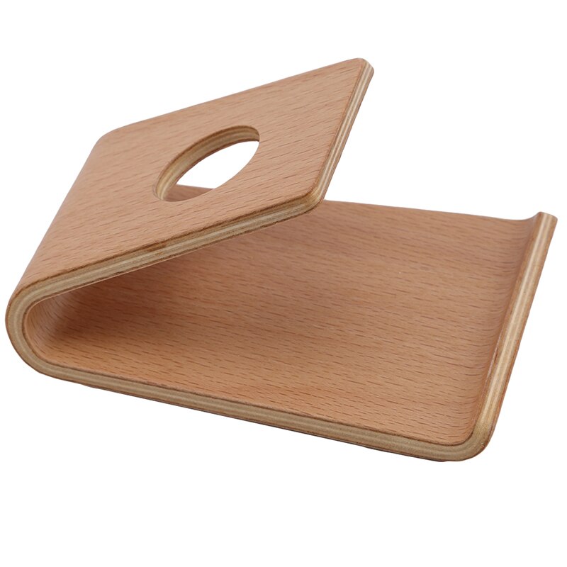 Table Rack Home Cell Phone Wooden Holder Universal Wood Wooden Holder Desktop Stand Bracket For Cell Phone: Beech style