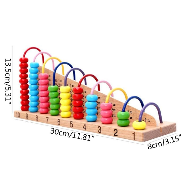 Montessori Giocattoli di Legno per il Capretto Cerchi Bead Wire Maze Roller Coaster Educativi di Legno Puzzle di Legno Giocattoli Per Bambini: 11