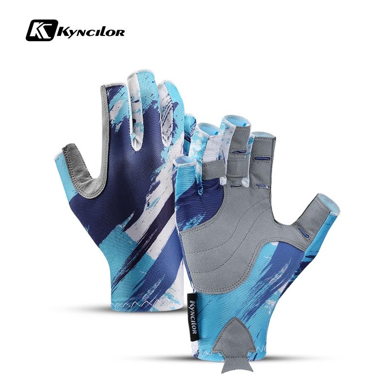 Outdoor Zomer Antumn Vissen Handschoenen Half Vingers Weerstand Anti-Slip Klimmen Handschoen Wandelen Camping Rijhandschoenen