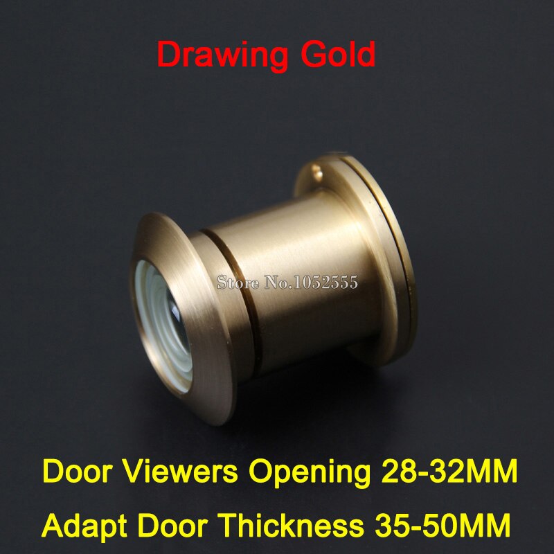 Luxe Messing 260 Graden Groothoek Kijkgaatje Deur Kijker Deur Spyphole Viewer Security Anti-Diefstal Kijkgaatje: Drawing Gold