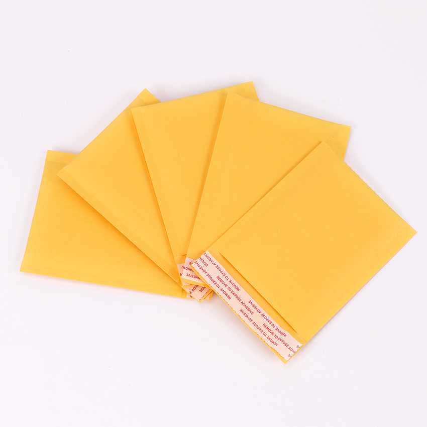 5Pcs 110*130Mm Bubble Enveloppen Tassen Mailers Padded Envelop Kraftpapier Bubble Mailing Tas Kwetsbaar Benodigdheden