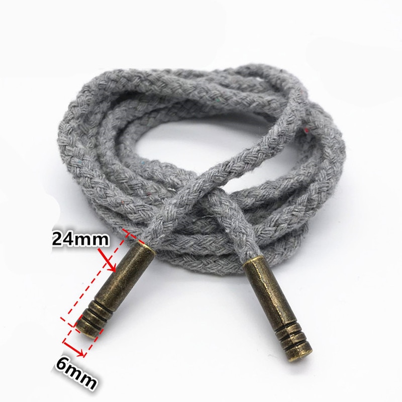 Pantalon de survêtement à tête en cuivre pour lacets de Sport, 1 pièce, cordon de serrage, corde tressée, ceinture, à capuche, bricolage, fournitures
