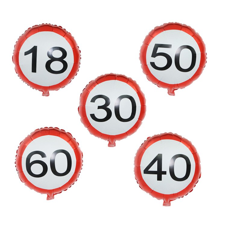 18inch red number 18 30 40 50 60 foil balloons wedding event christmas halloween festival birthday party 88-1