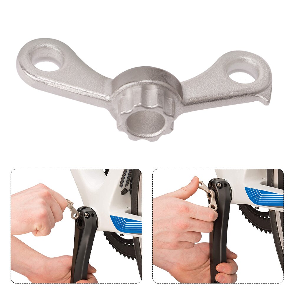 Bicycle Maintenance Easy Use Bike Crank Removal Tool Safety Hook Driving Portable Bottom Extractor Fit For Shimano Hollowtech II