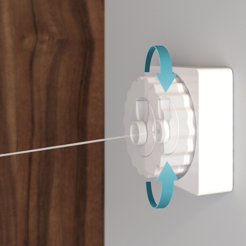 Retractable Clothesline Wall-mounted Indoor Outdoor Washing Clothes Hanger Laundry Drying Line Balcony Invisible Drying Lines