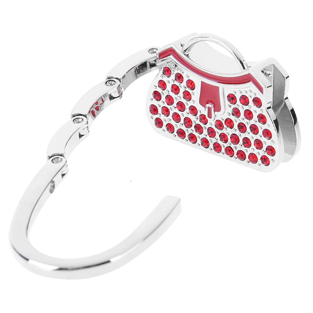 Tisch tasche Haken Handtasche KleiderbüGel Haken Tisch tasche Haken einzigartige Kristall Strass Dekoration Teile Zubehör Halfter für Tisch tasche
