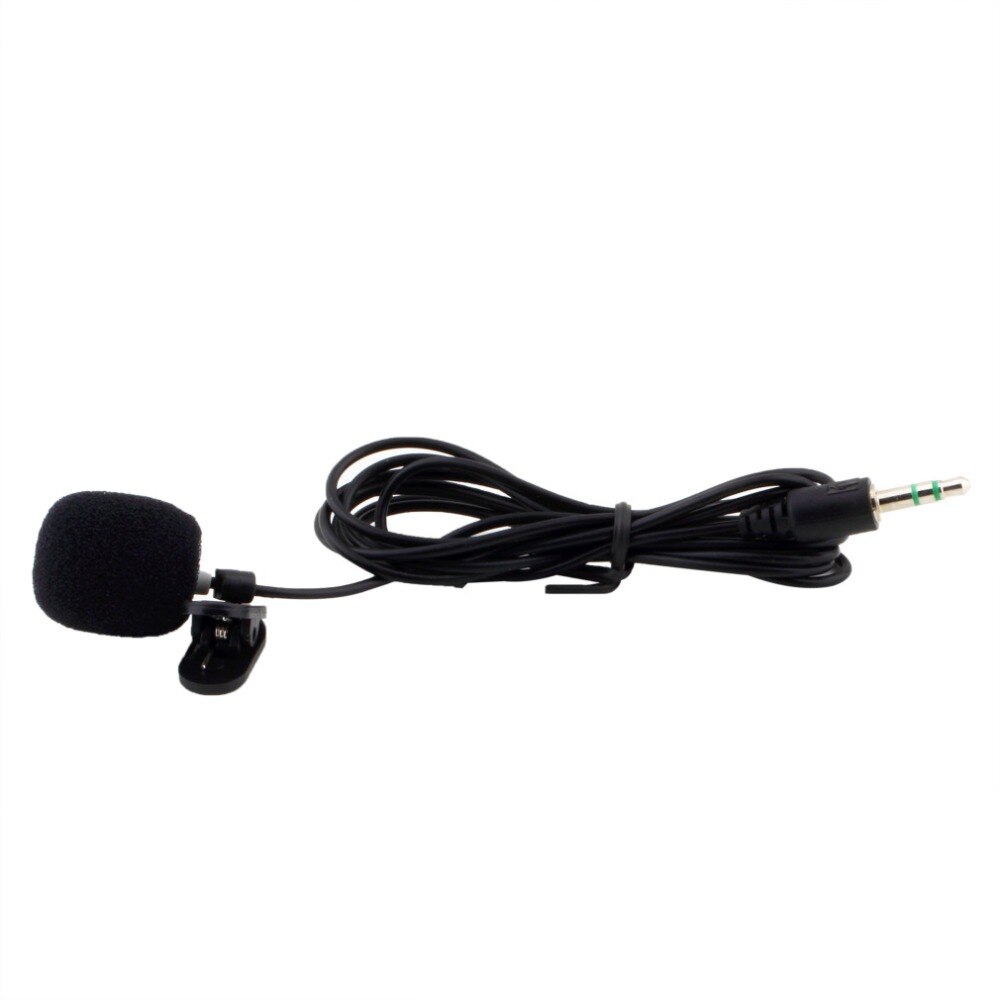 Mini micro portatif noir de pince de cravate de cravate de 3.5mm 30Hz-15000Hz pour des conférences enseignant l'éducation de leçons