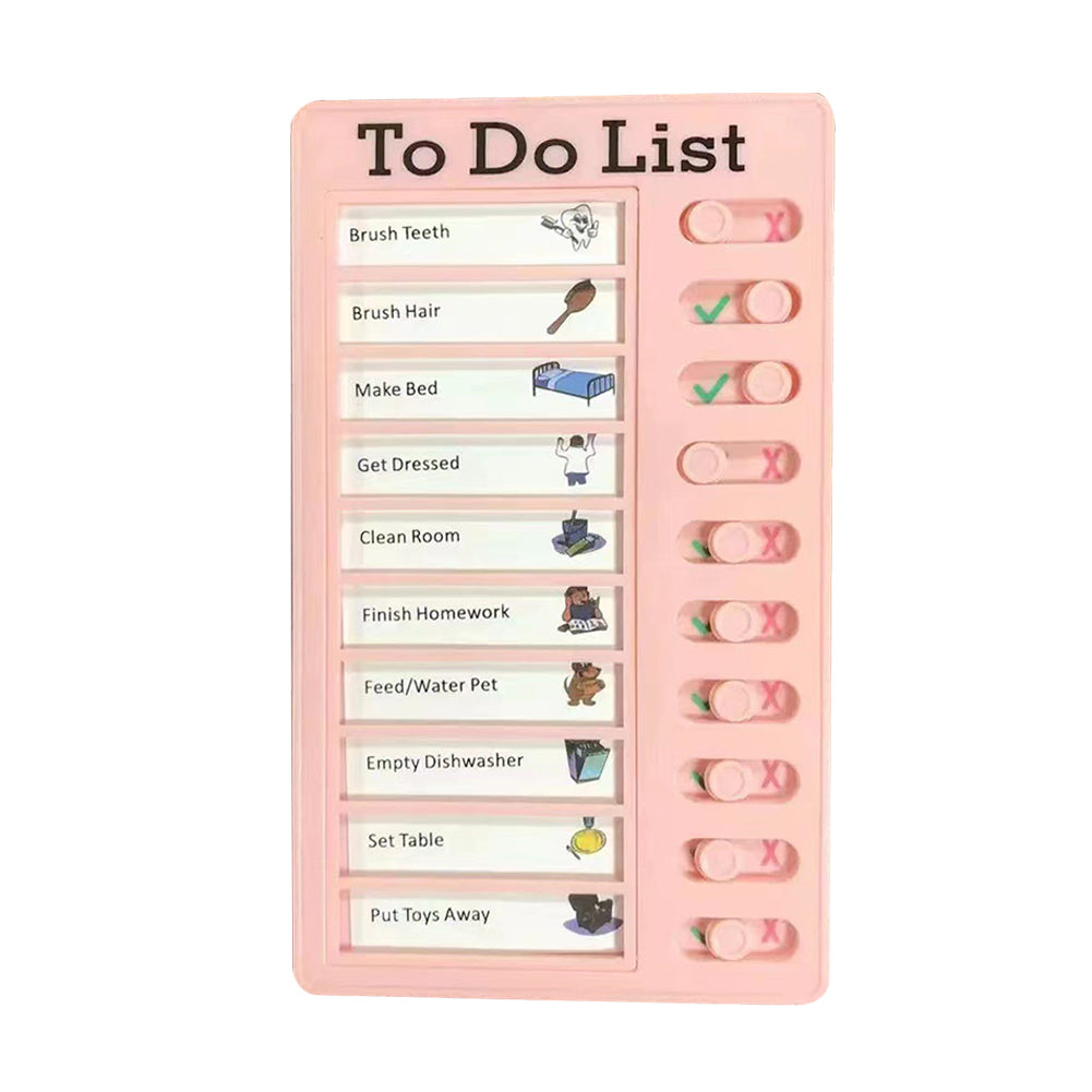 Reusable Memo Pad Chores Checklist Daily Planner Memo Chore Chart Detachable Board for Kid Self-discipline Routine Planning Card: Navy Blue