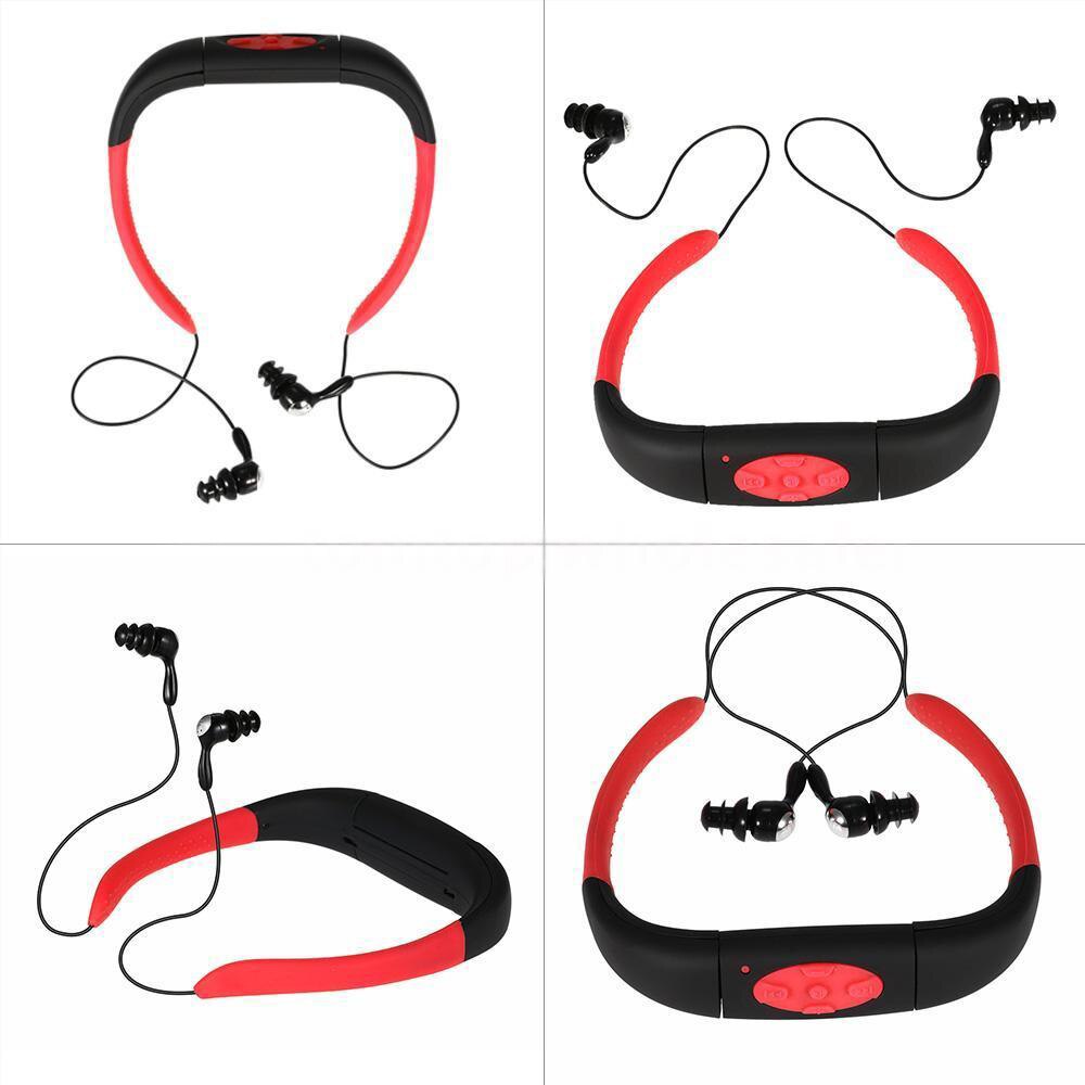 Top Deals Sport Waterproof 8GB Swimming Diving Underwater MP3 Player FM Radio Earphone