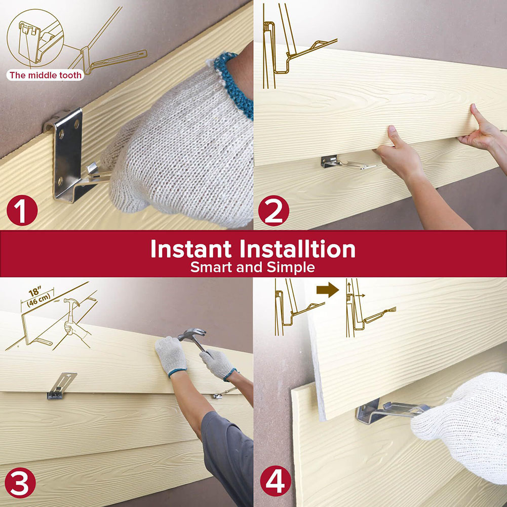 2-delige Stalen Gevelbeplating-Installatietool Voor 5/16 Inch Gevelbeplating Voor Essentiële Gevelbeplating-Gereedschappen 1-1/4-Inch Voor Zware Gevelbeplating