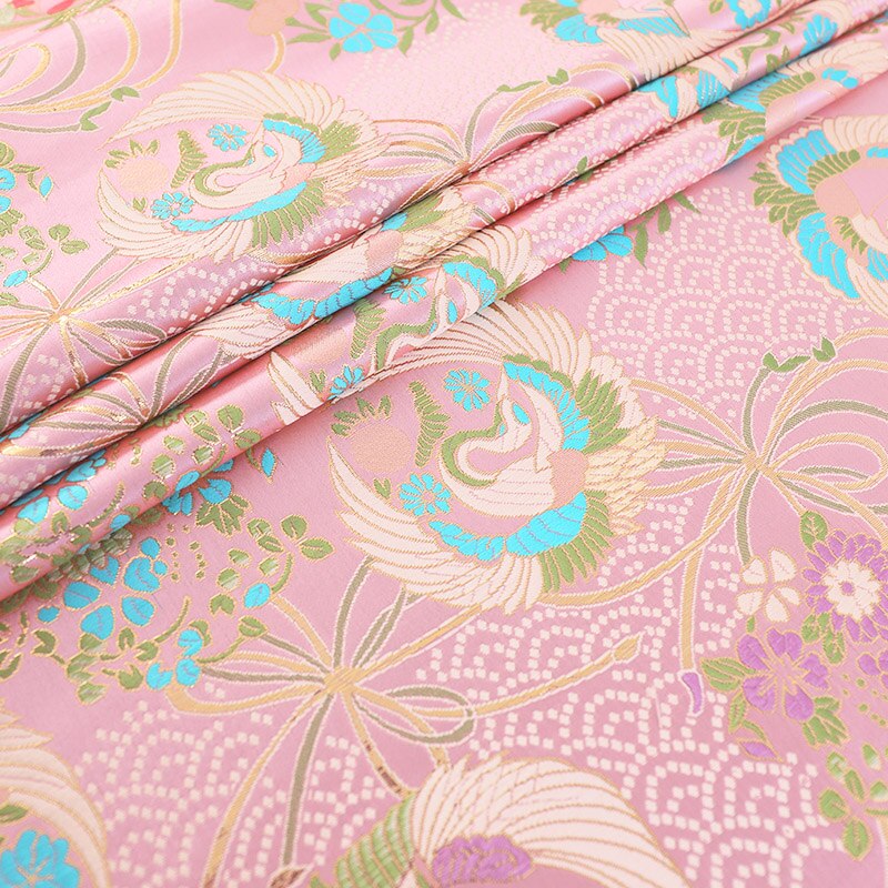 Satijnen Stof Brokaat Jacquard Kleding Stoffen Naaien Cheongsam Kimono Voor Diy Patchwork Naad Kledingstuk Materiaal: qianfen