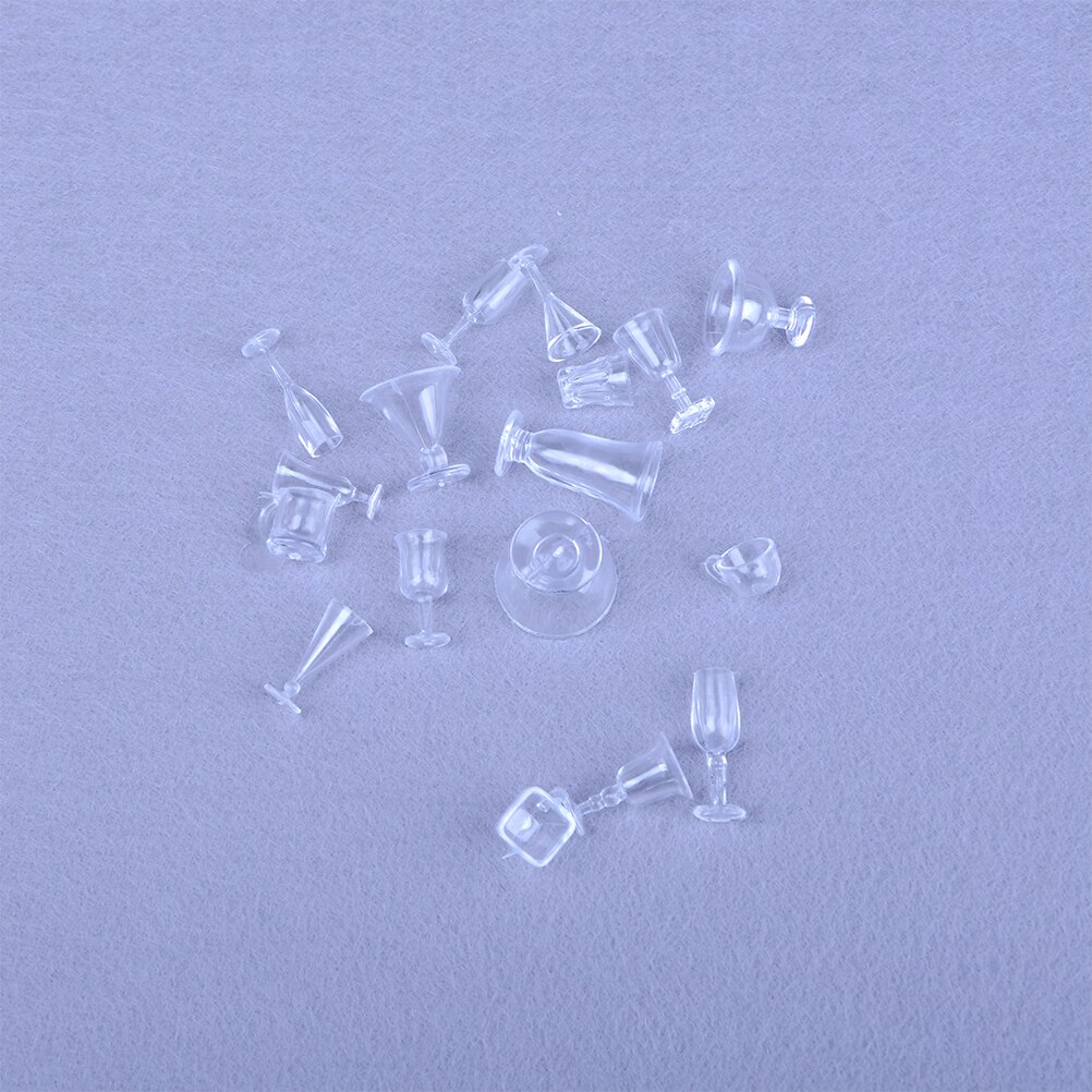 Commercio tutto'ingrosso mini Cibo Bambola Accessori Forma Giocattolo mini Casa Delle Bambole in Miniatura bere Ghiaccio crema tazze impostato Modello Giochi Di Imitazione 17 pz/impostato