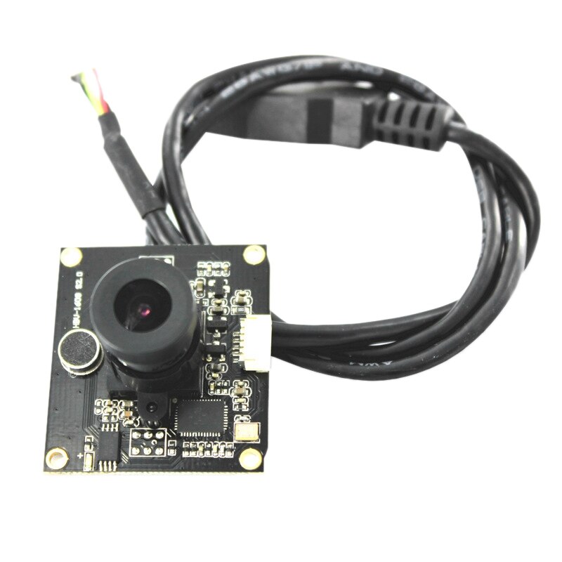 High Definition Camera Module, Drive-Free 2 Million Pixels 120 ° Wide Angle Digital Microphone OV2643 Chip, Black