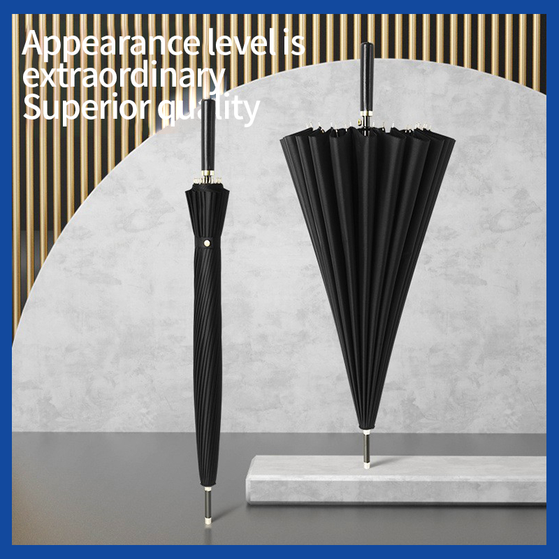 Musan 24 Ribs Long Handle Female UV Umbrella Parasol for Men Integrated Button Automatic Large Wind-Resistant rain umbrella