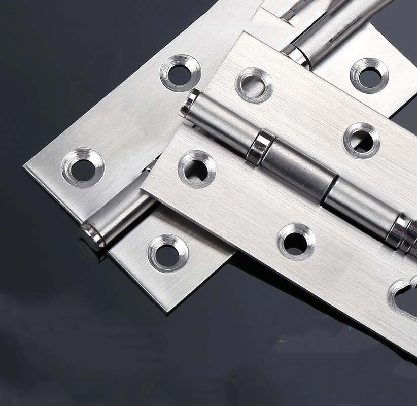 2PCS 2inch 2.5inch 3inch Stainless Steel Butt Hinges For Cabinet Doors/Windows Furniture Hardware Connector Free Screws