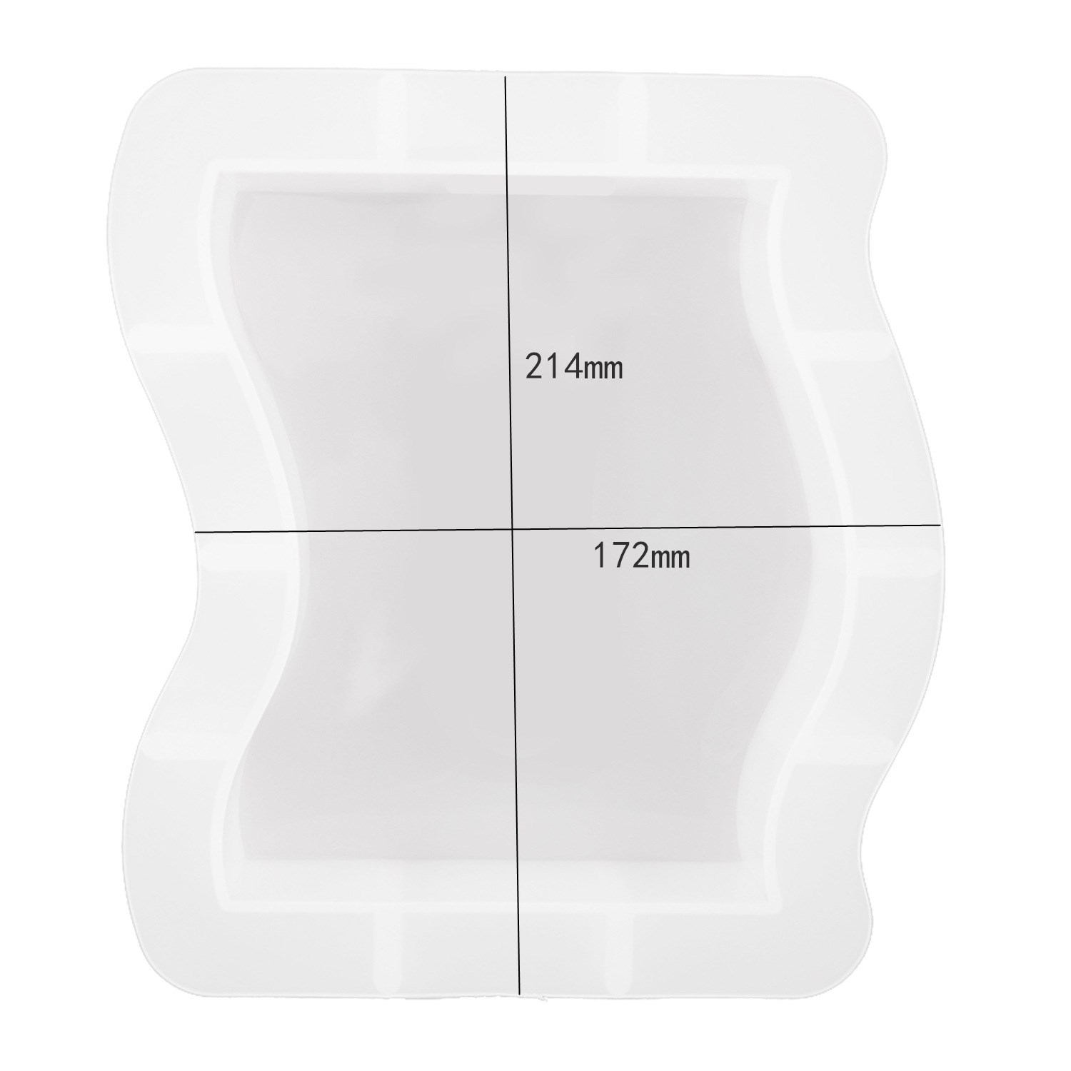DIY geometría cubo grande espécimen amor resina epoxi molde redondo rectángulo espejo moldes de silicona para fundición de resina hacer decoración del hogar